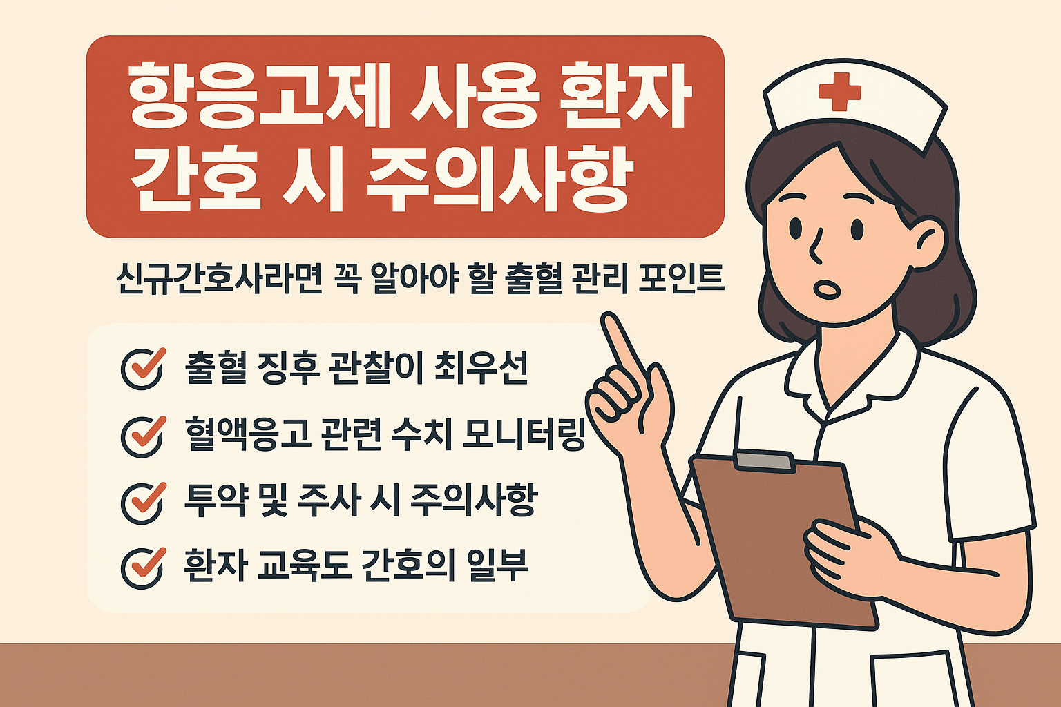 출혈 위험 높은 항응고제 환자 ❘ 신규간호사가 꼭 알아야 할 간호 핵심