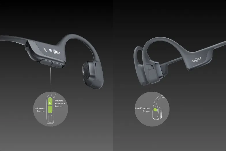 샥즈 오픈런 버튼 위치(다기능 버튼과 볼륨 버튼)