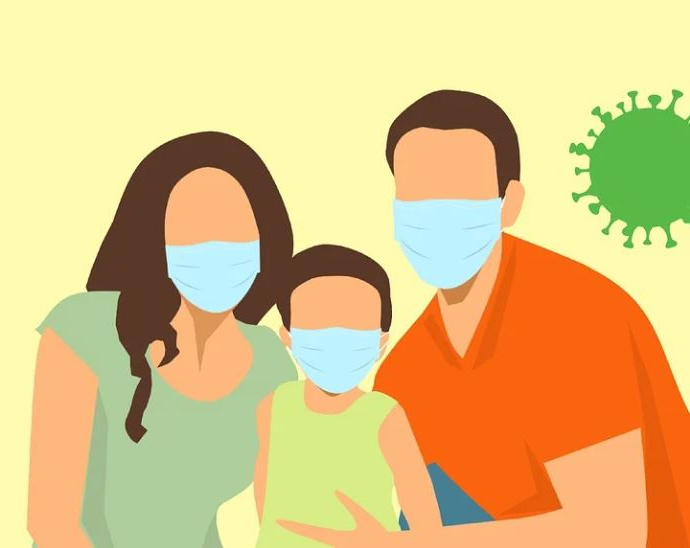 세-가족-코로나-마스크-착용