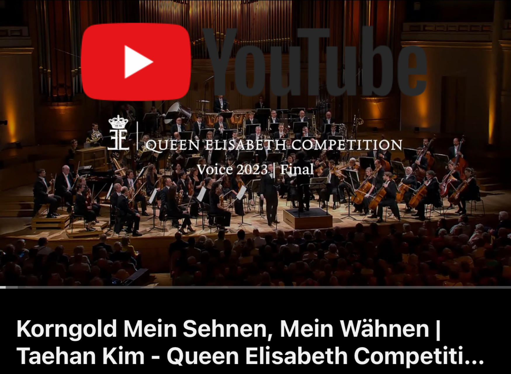 몽환과 그리움의 아리아 <Die tote Stadt >속 “Mein Sehnen, mein Wähnen”