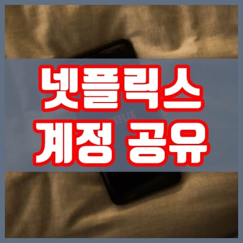 넷플릭스-계정공유