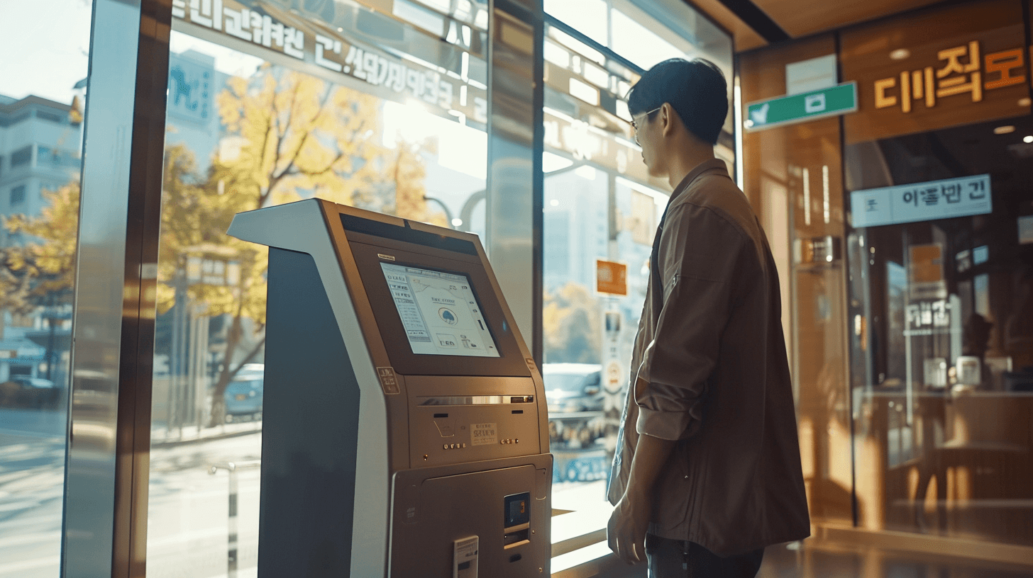 행정기관-기계-앞에-서-있는-남자