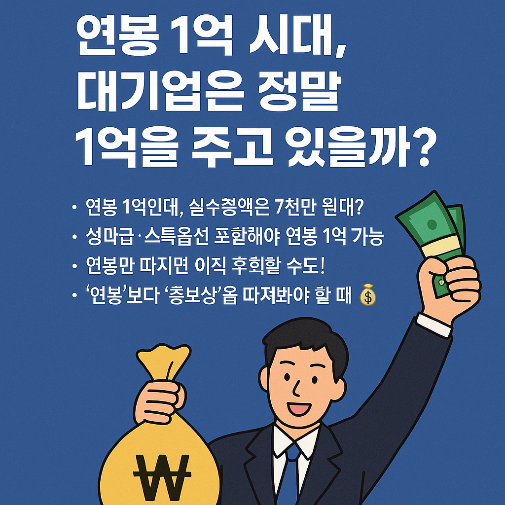 대기업은 정말 1억을 주고 있을까?