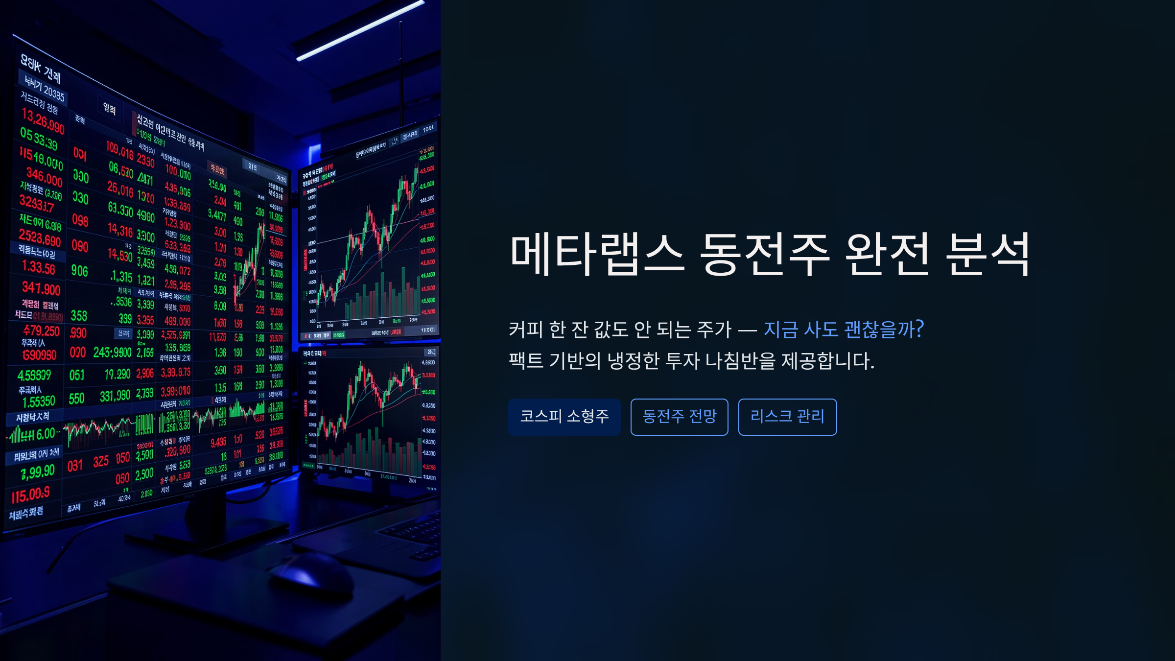 메타랩스 동전주 전망, 지금 사도 괜찮을까? 리스크와 솔직 분석