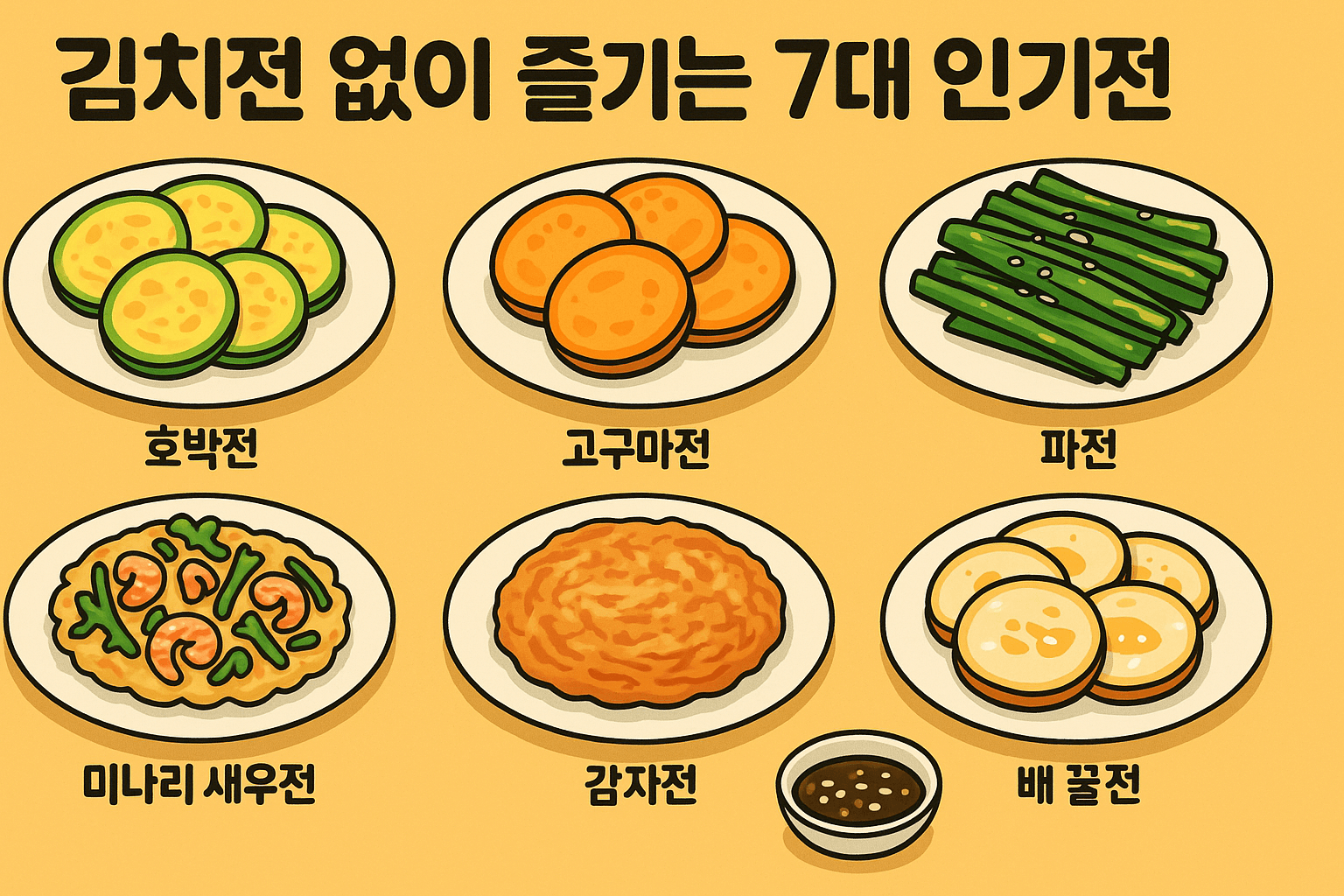 김치전 없이 즐기는 7대 인기전 레시피