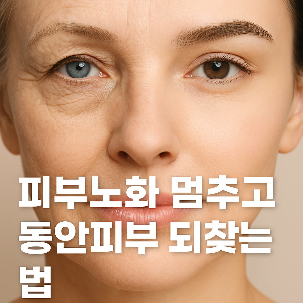 피부 노화 원인과 증상, 동안 피부 관리법, 동안 피부에 좋은 음식, 동안 피부에 좋은 영양제, 피부 노화 예방