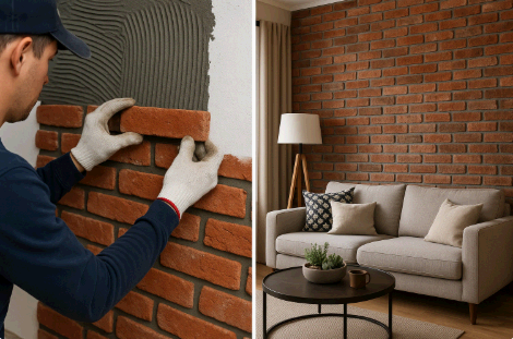 파벽돌 시공 방법과 인테리어 활용법