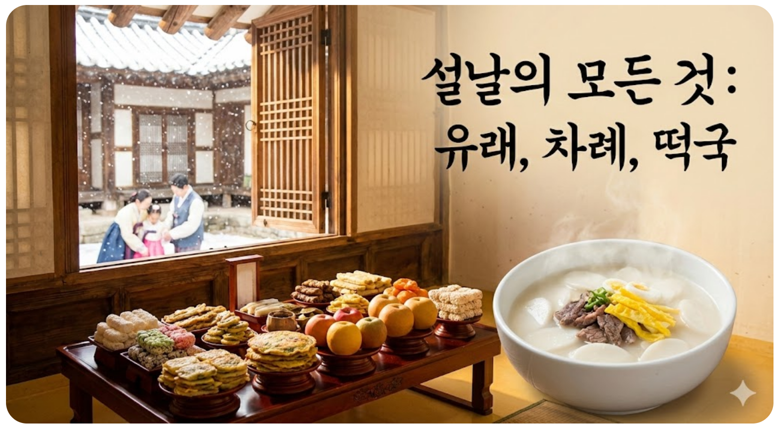 명절 설날의 유래와 역사, 차례상 차리는 이유와 떡국 먹는 의미