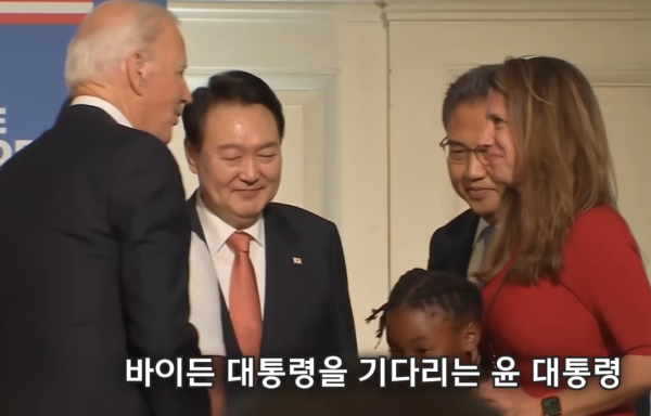 바이든 대통령과 만난 윤 대통령