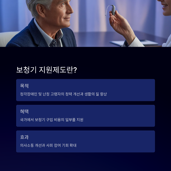 보청기 지원제도란?