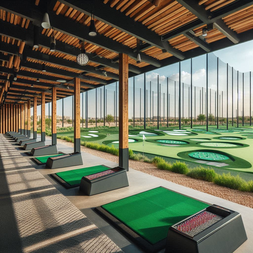 실외골프연습장 배경