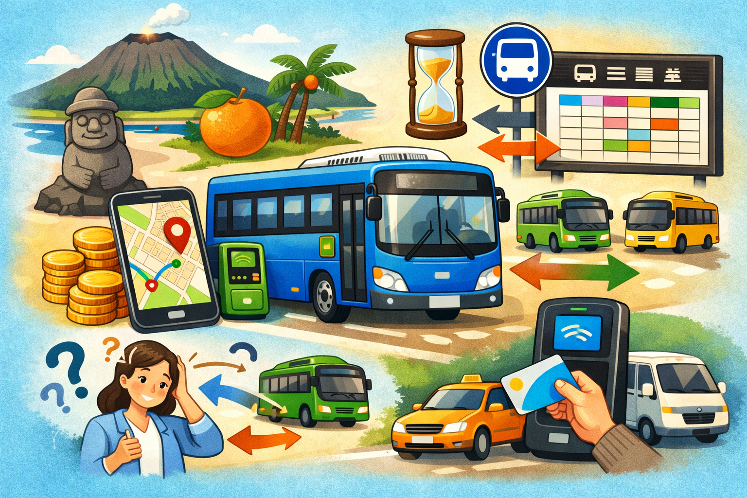 제주도 시내버스 시간표 확인방법 총정리|요금·환승시간·운송조합까지 한눈에 관련 사진