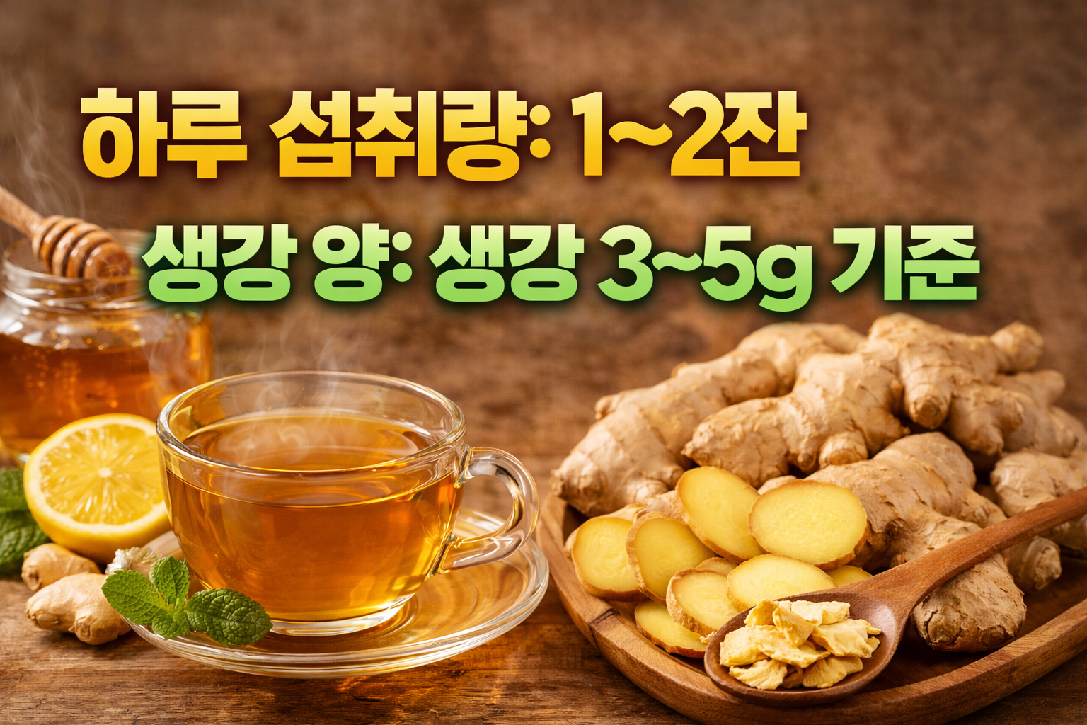 생강차 올바른 섭취방법