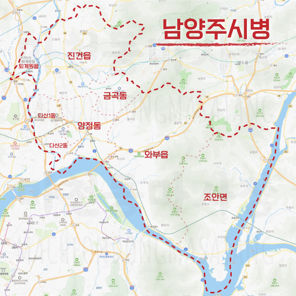 경기도-남양주시병-선거구-동표시