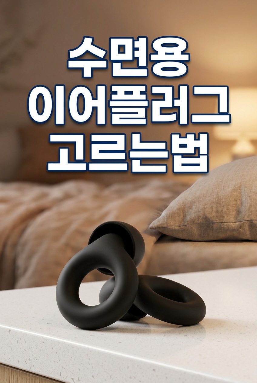 수면용 이어플러그와 일반 귀마개 비교