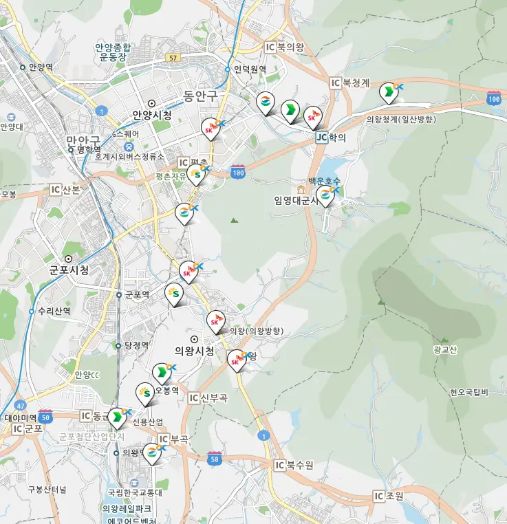 의왕시 세차장 위치