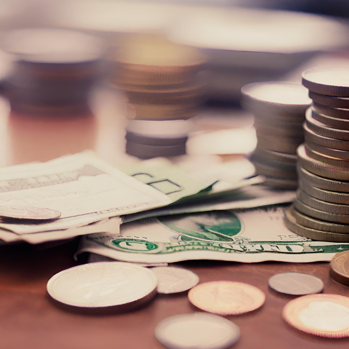 소상공인-이자환급-환급금-돈-쌓여-있는-모습-이미지