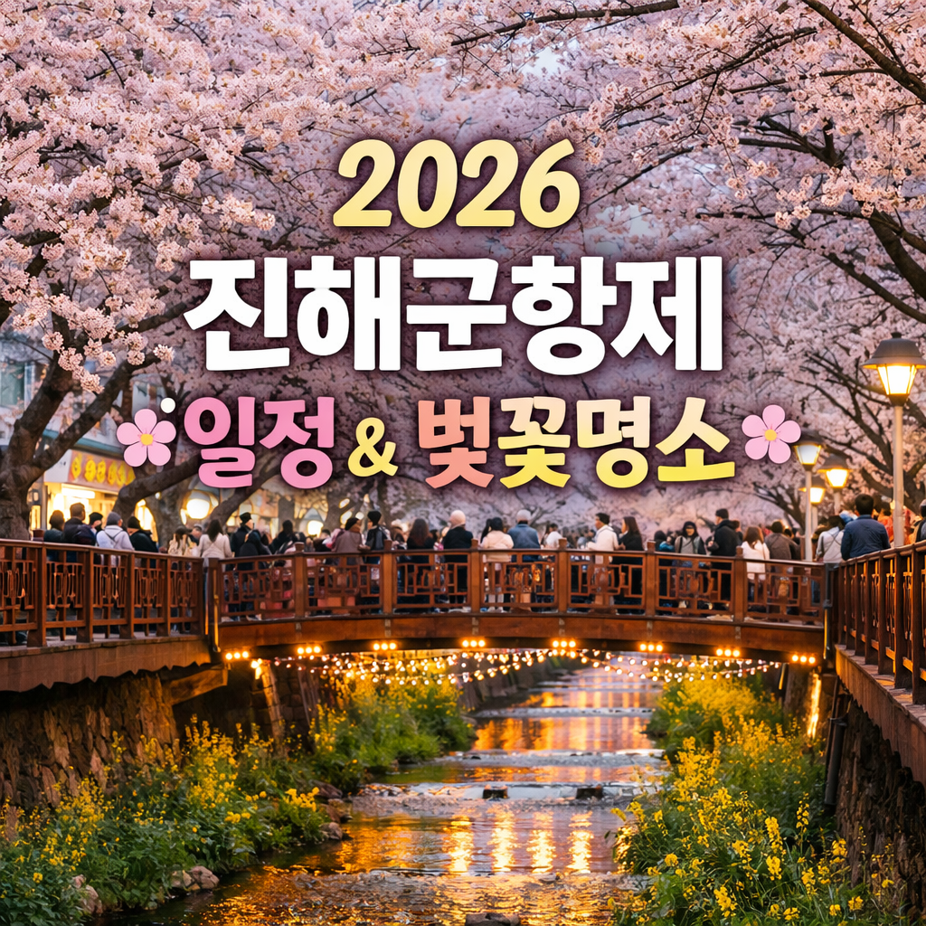 2026 진해군항제 일정 총정리 🌸 진해 벚꽃 명소