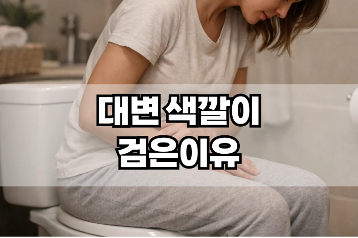 대변 색깔이 검은이유