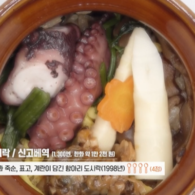 신고베 역에서 판매하는 문어 항아리 모양 도시락