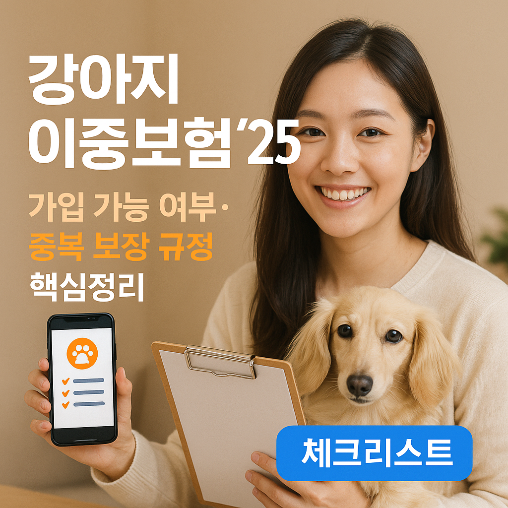 강아지 이중보험 ’25 | 가입 가능 여부·중복 보장 규정 핵심정리