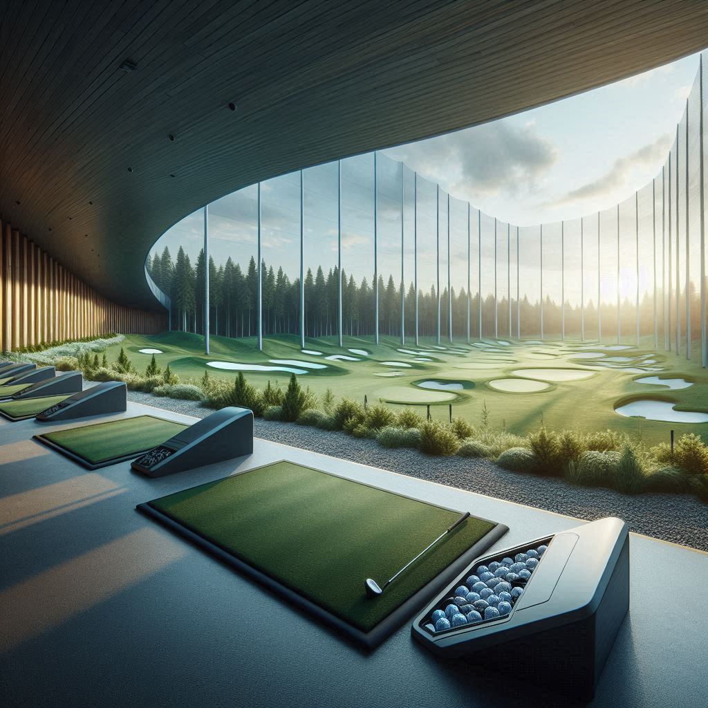 실외골프연습장 배경