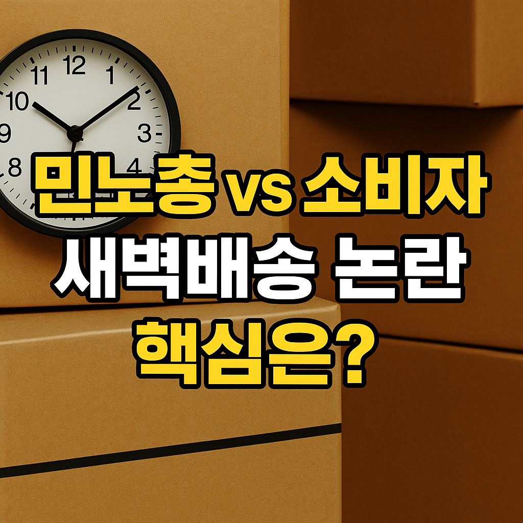 민노총 vs 소비자, 새벽배송 논란 핵심은