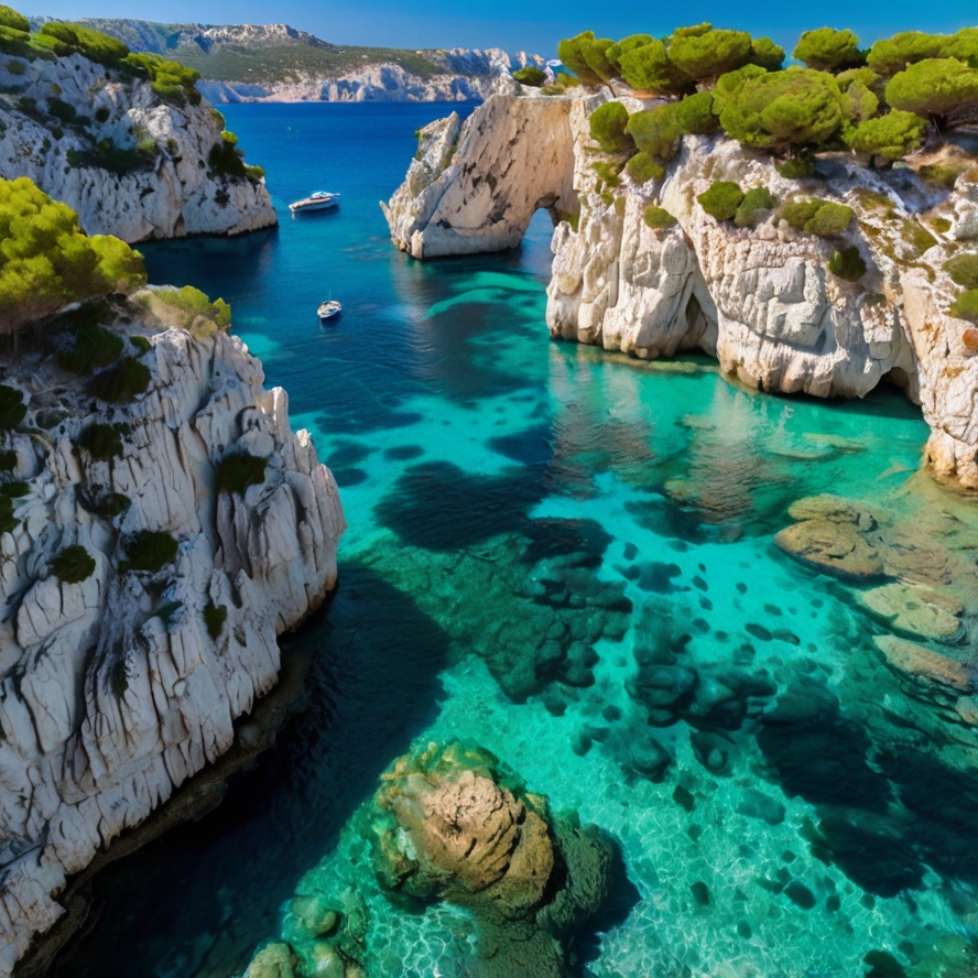 마르세유 명소 칼랑크 국립공원을 묘사한 이미지