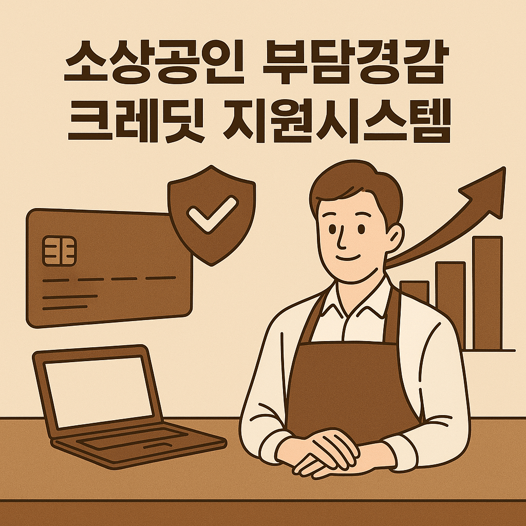 소상공인 부담경감 크레딧 지원시스템 안내 그림