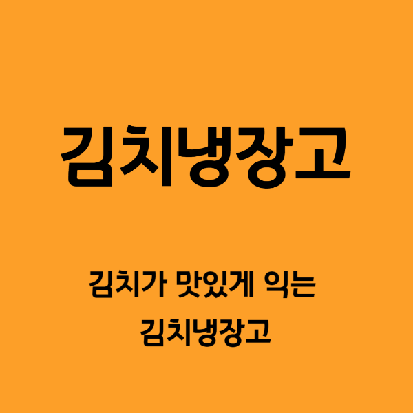 김치냉장고 스텐드형 추천