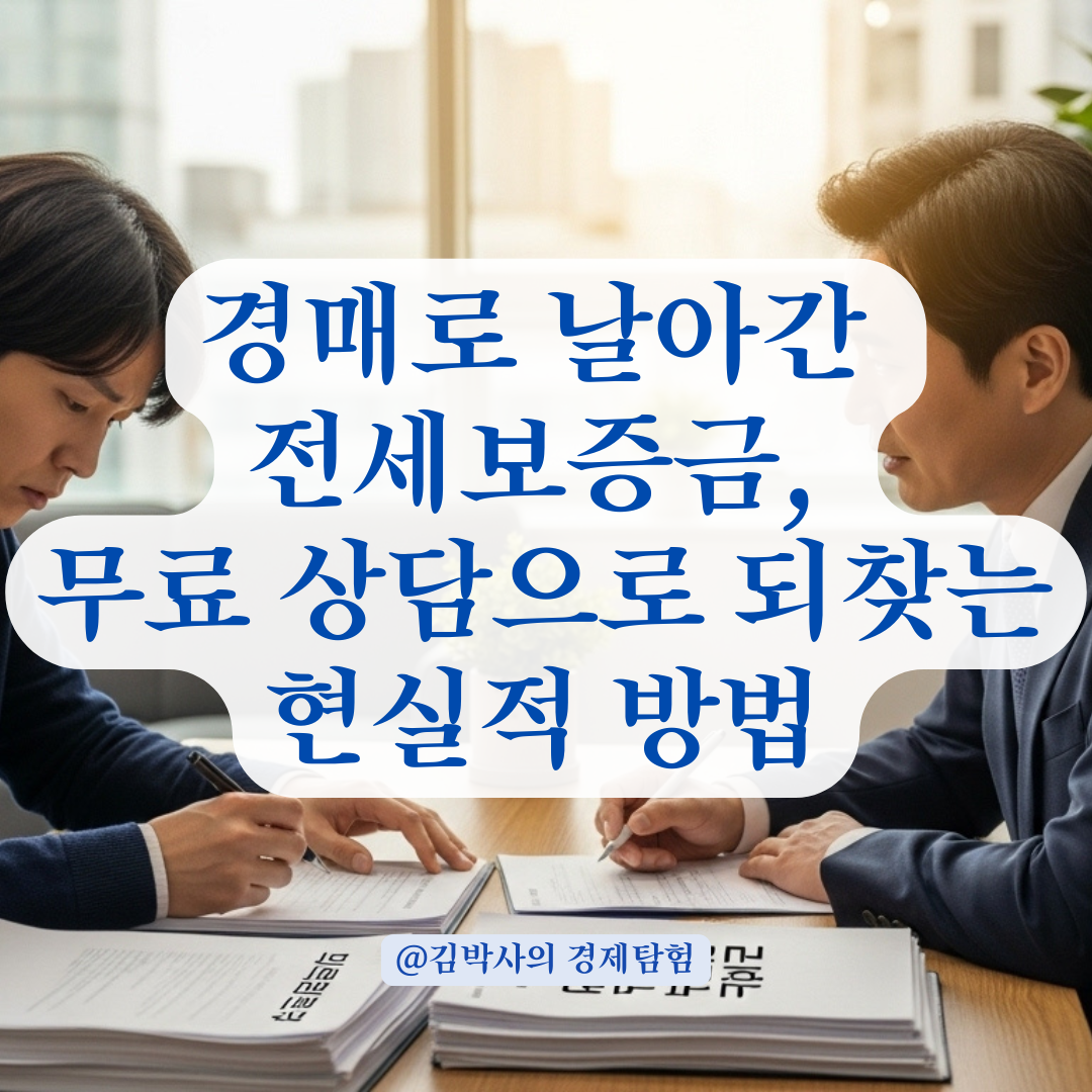 경매로 날아간 전세보증금, 무료 법률 상담으로 돌파구 찾기.