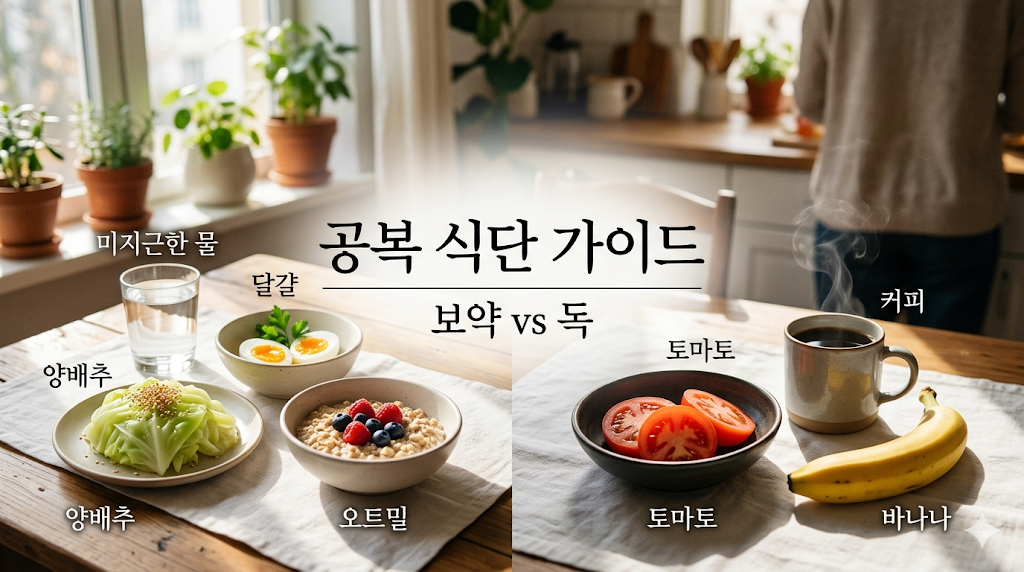 공복에 먹는 음식 보약과 독이 되는 식품 알아보기