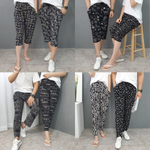 허벅돼바지 7부 9부 여름 아이스 쿨 냉감 냉장고 바지 몸빼 고무줄 밴딩바지