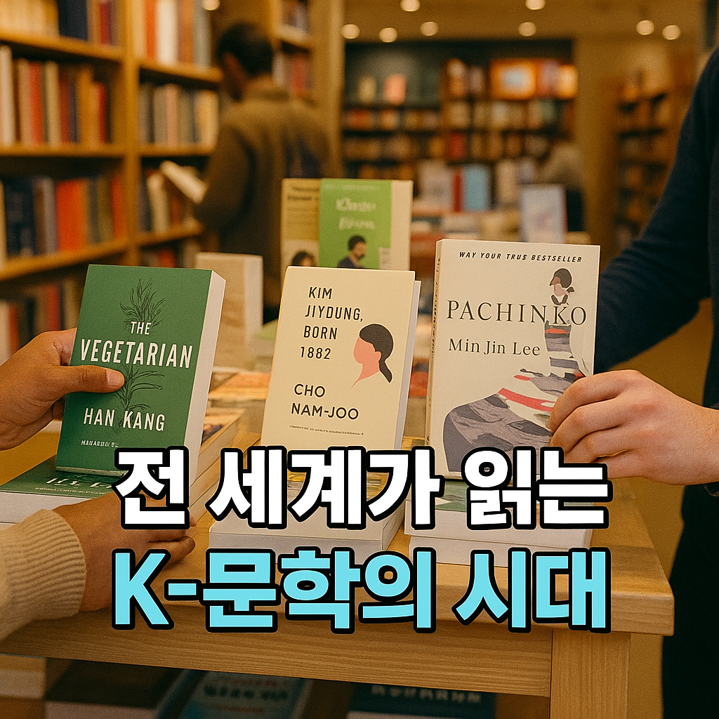 해외 서점에서 한국 문학을 고르는 독자들