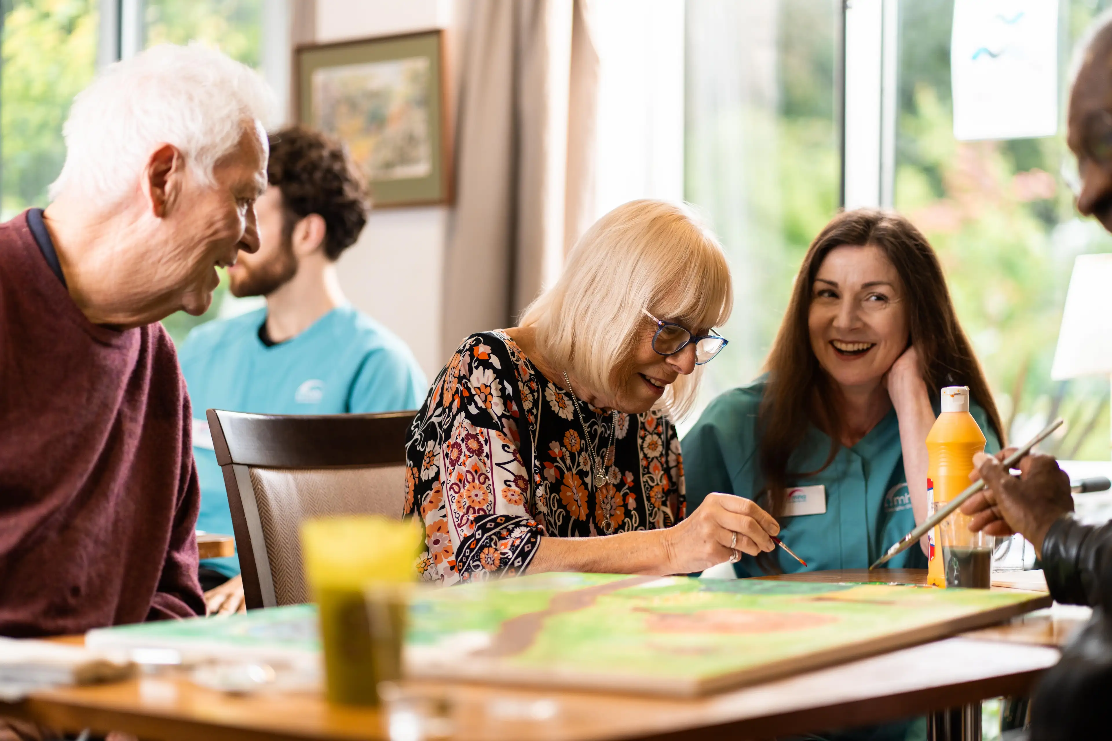 노인일자리 신청 상담 모습