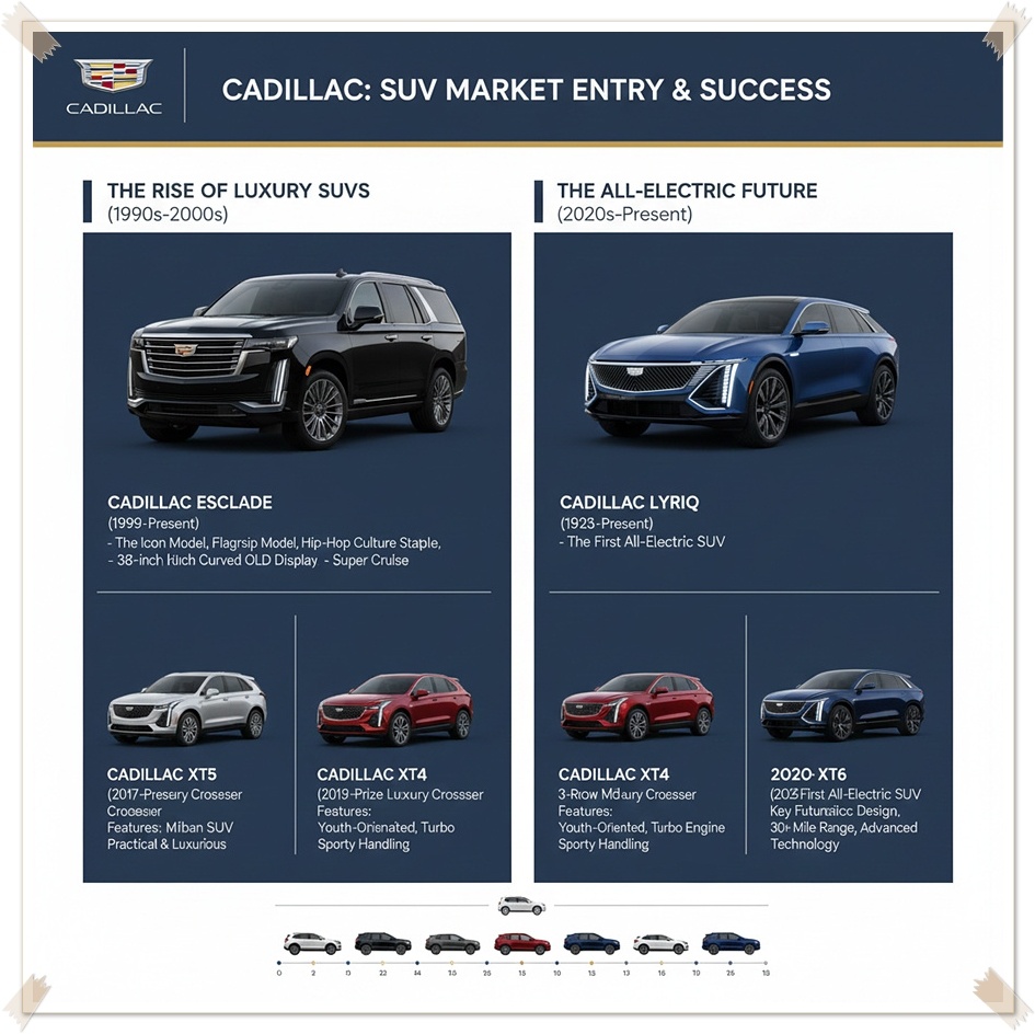 캐딜락 SUV 시장 진입과 성공