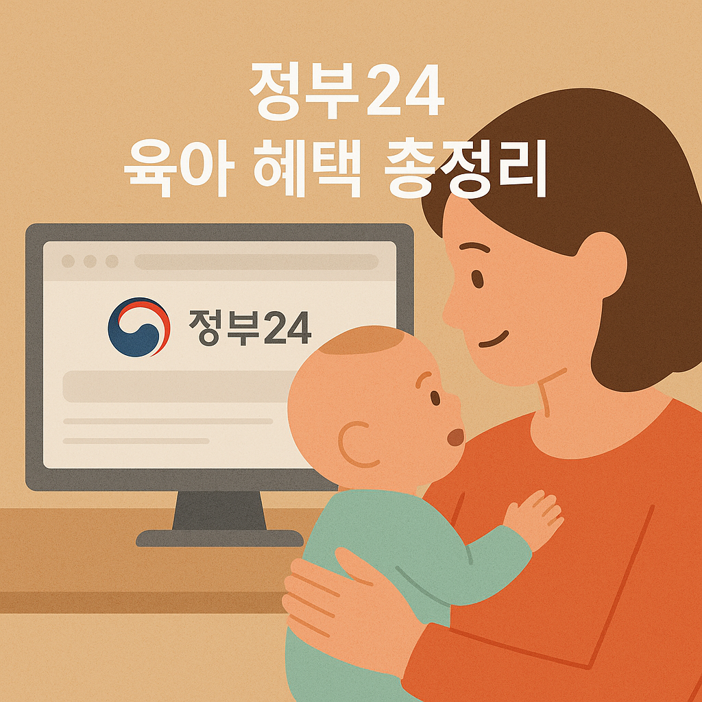 지원금&middot;바우처&middot;돌봄서비스까지 한 번에! 정부24 육아 혜택