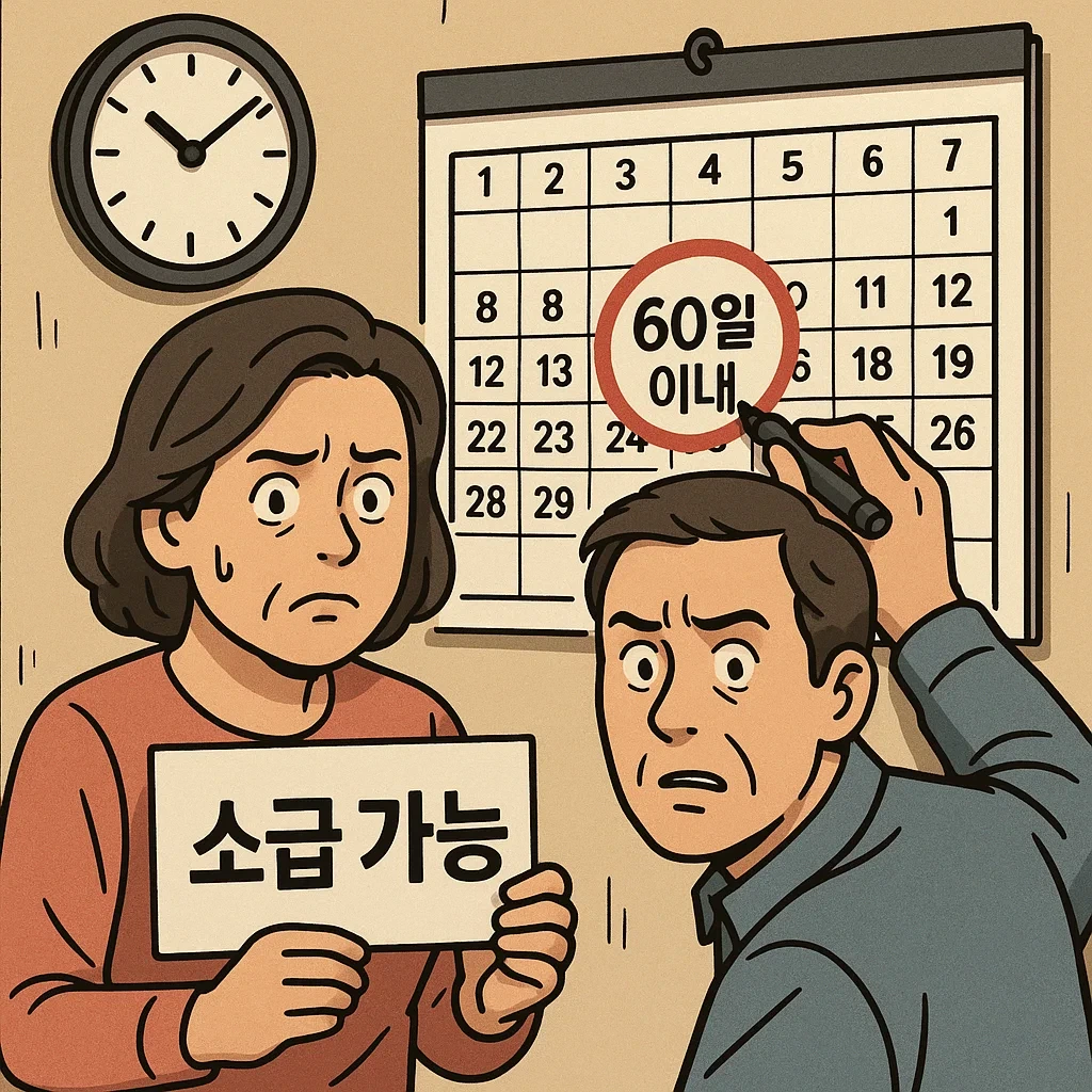 신청 시기와 소급 지원