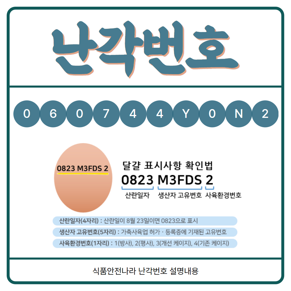 난각번호 읽는 방법