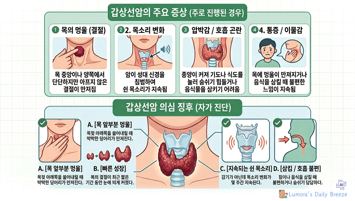 갑상선암의 증상
