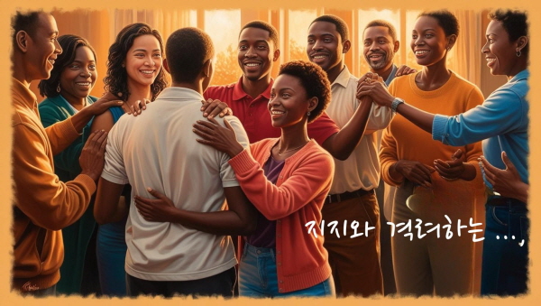 지지와 격려에 관한 사진