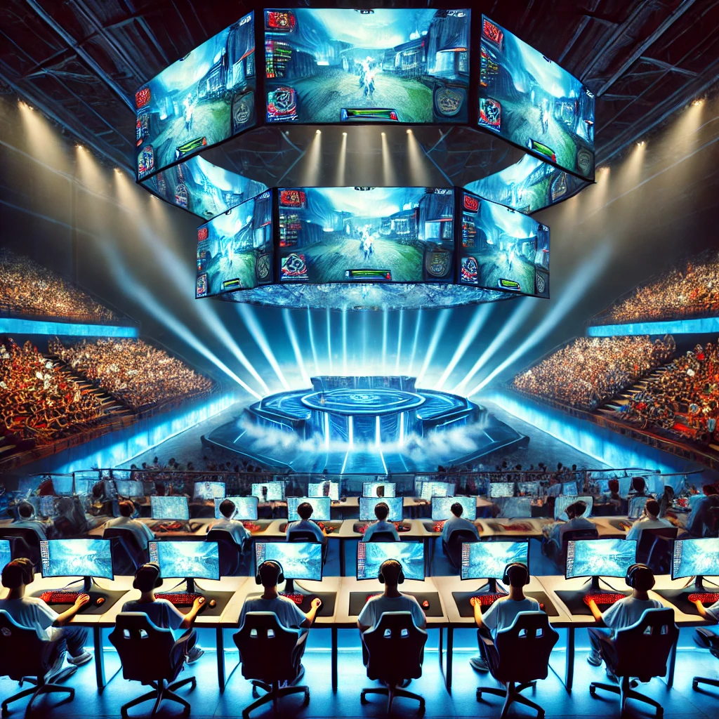 e-sports의 인기가 실감되는 이미지