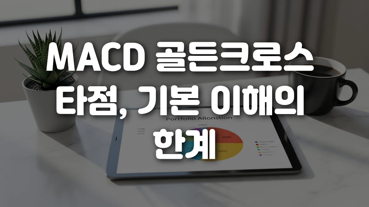 MACD 골든크로스 타점 기본 이해의 한계