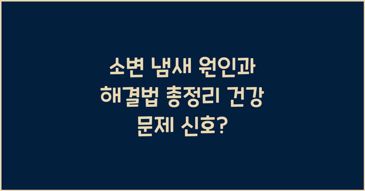 소변 냄새