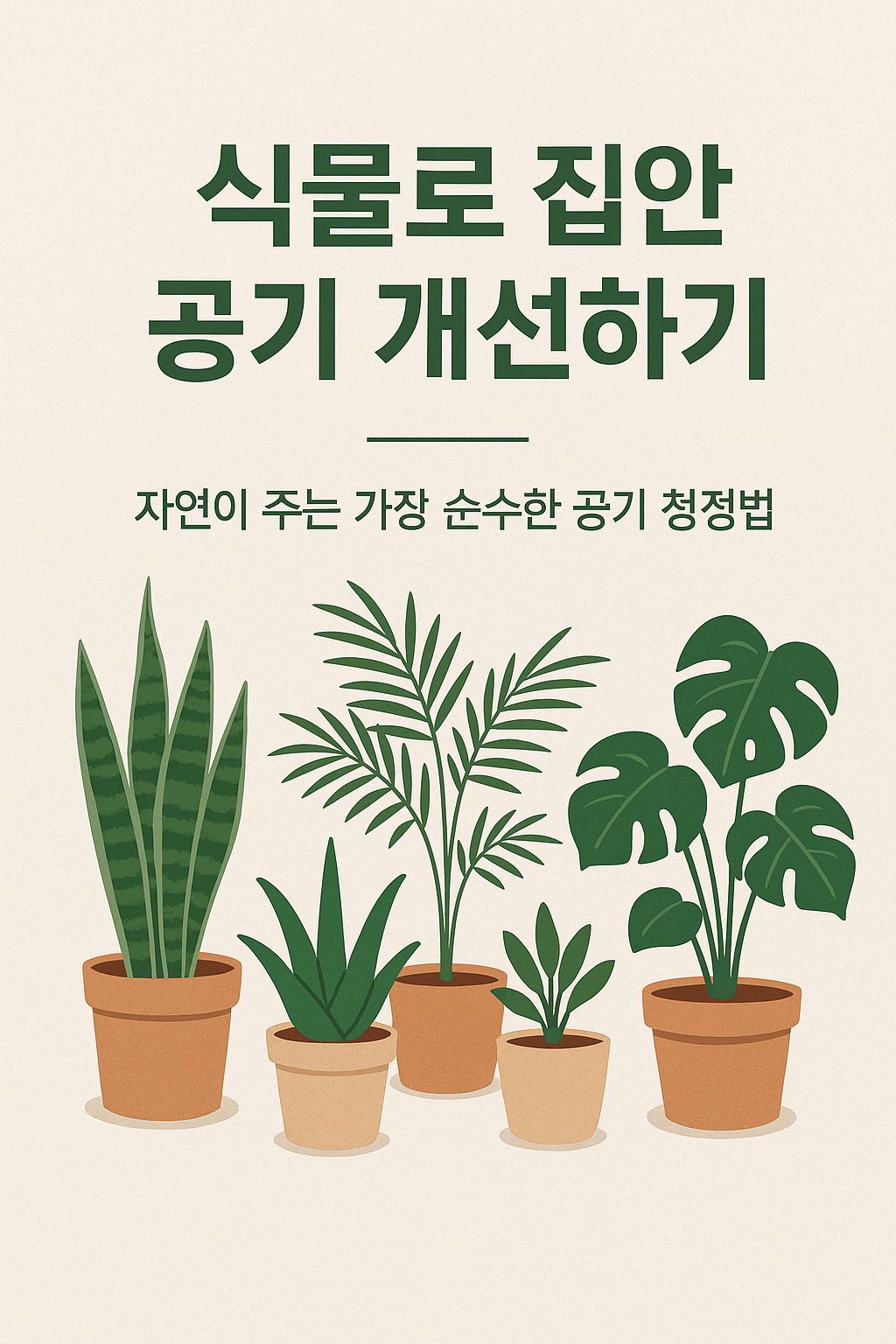 식물로 집안 공기 개선하기