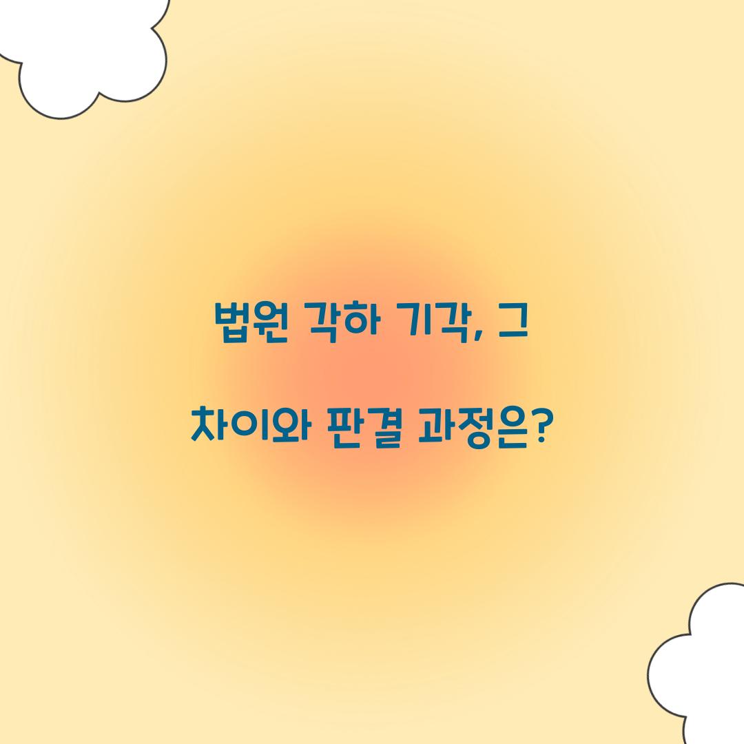 법원 각하 기각