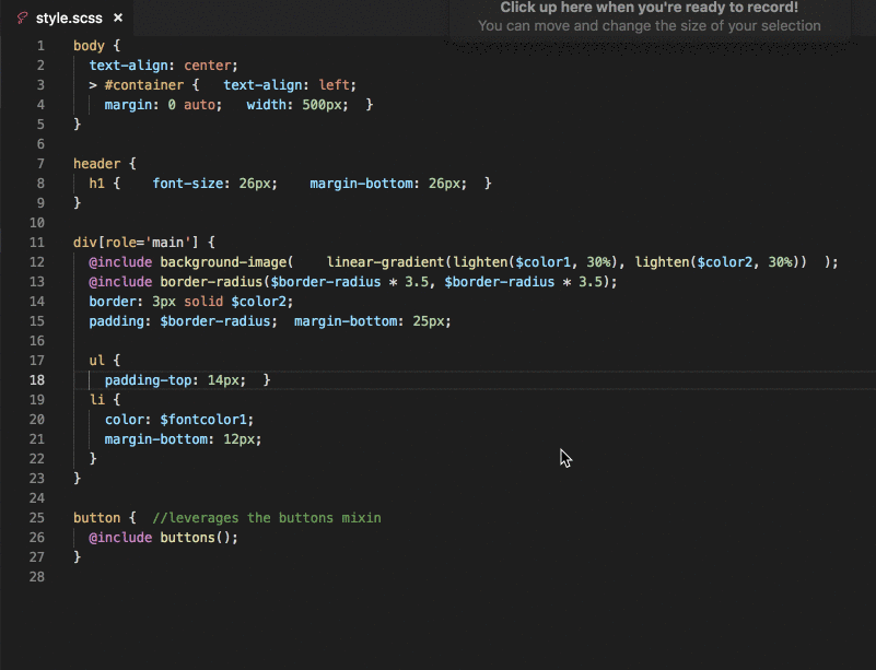 SCSS Formatter