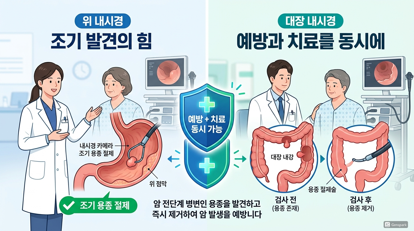 위·대장 내시경이 꼭 필요한 이유