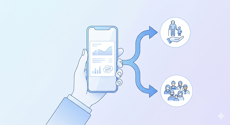건강보험료 기준 지원 대상 확인 및 지급 절차 흐름도