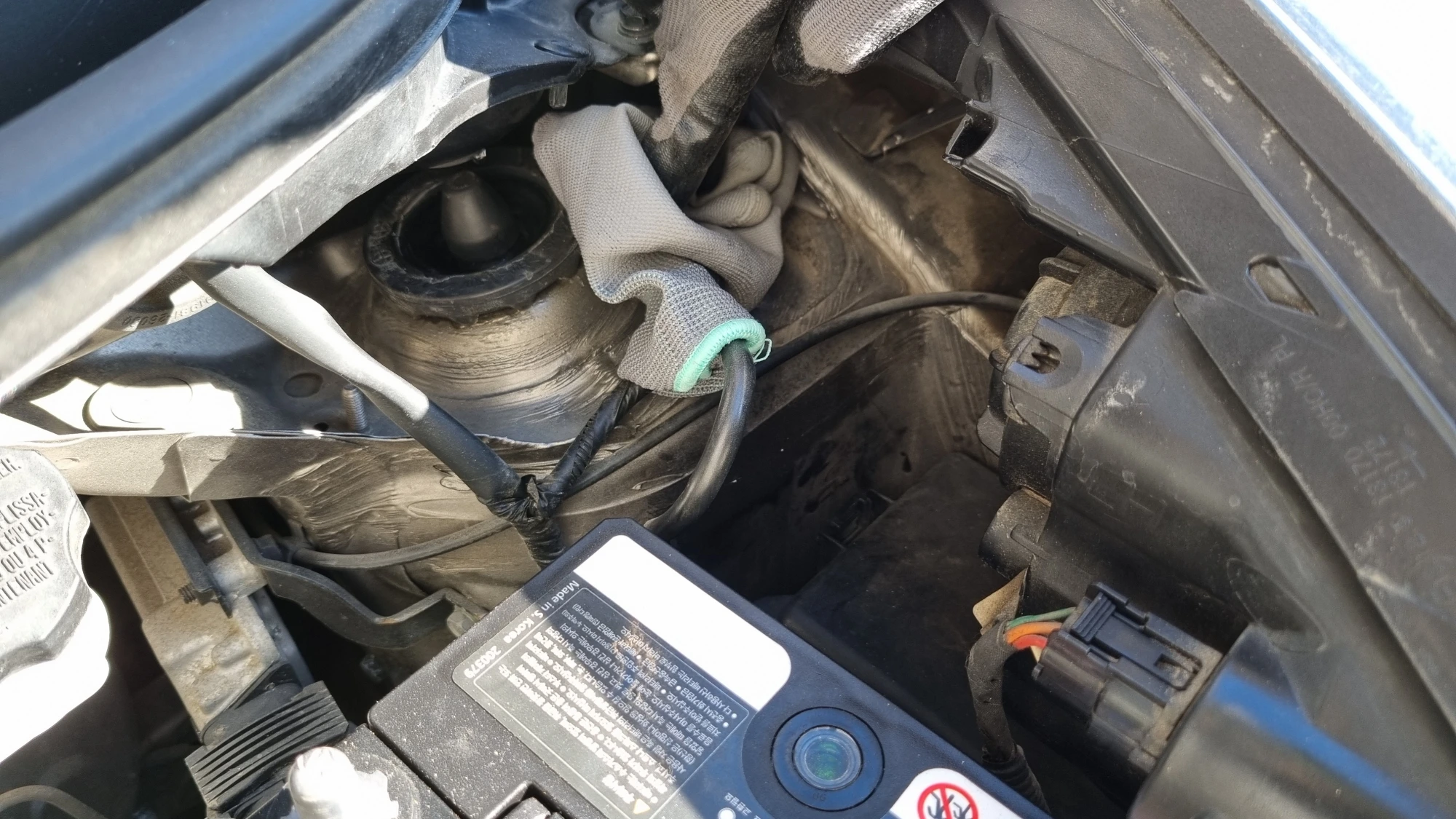 마이너스 브래킷 분리 완료 모습